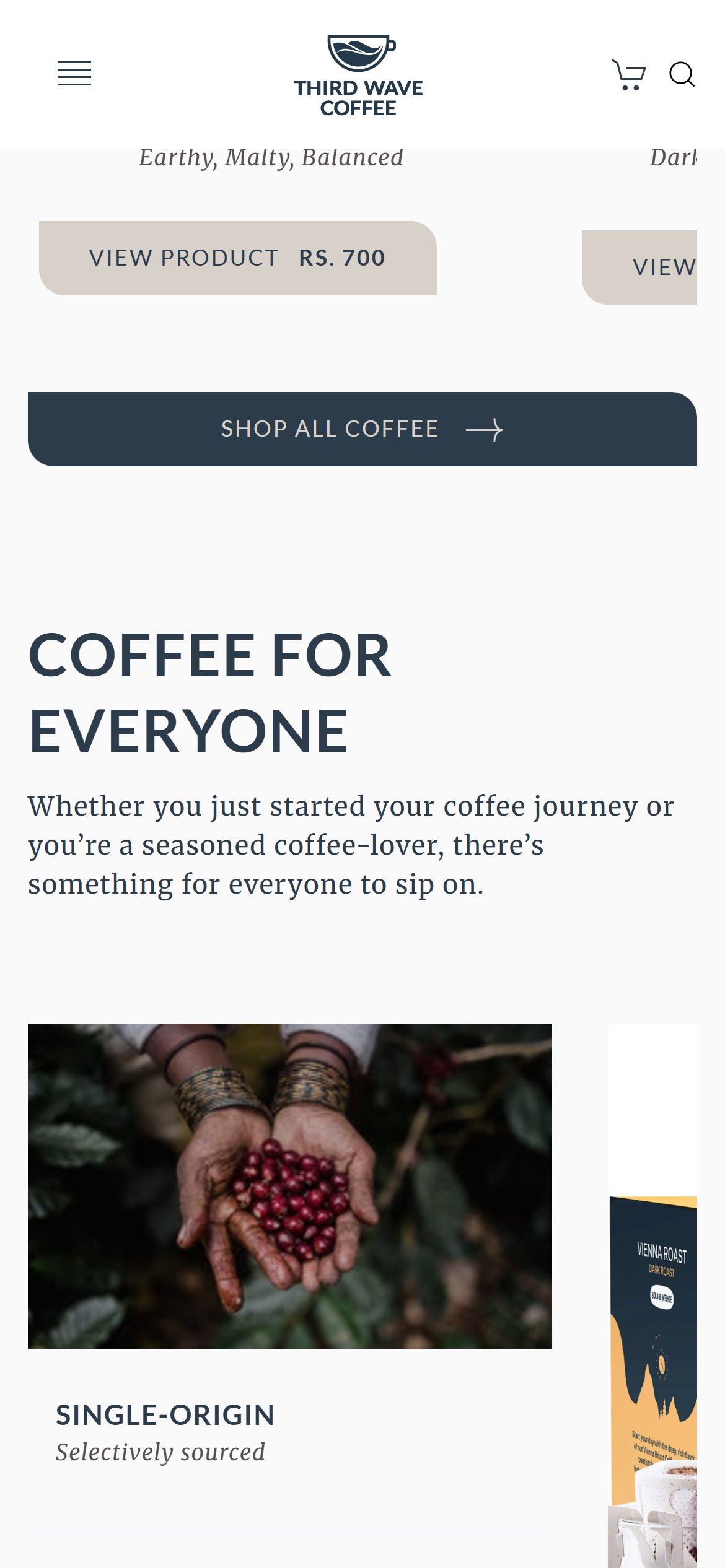 Third Wave Coffee - Mobile